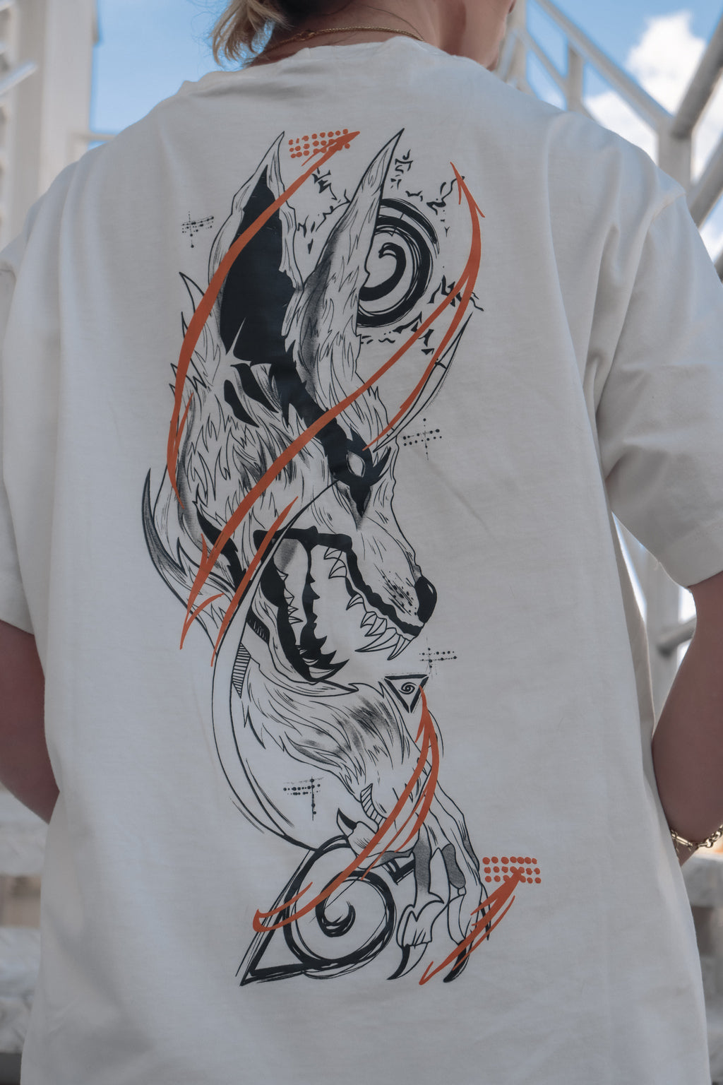Camiseta Off White Unissex Oversized Kurama