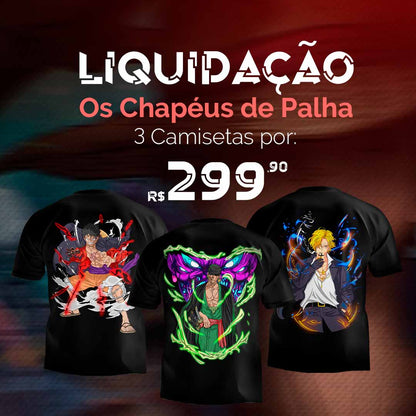 (LIQUIDAÇÃO) Os chapéus de palha - luffy, Zoro e Sanji