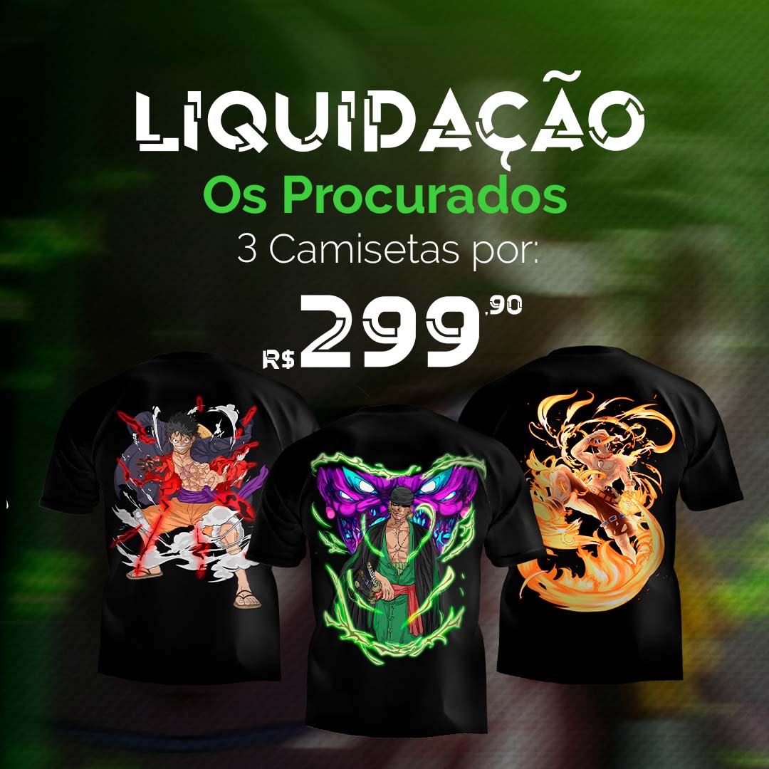 (LIQUIDAÇÃO) Os procurados - Luffy, Zoro e Ace
