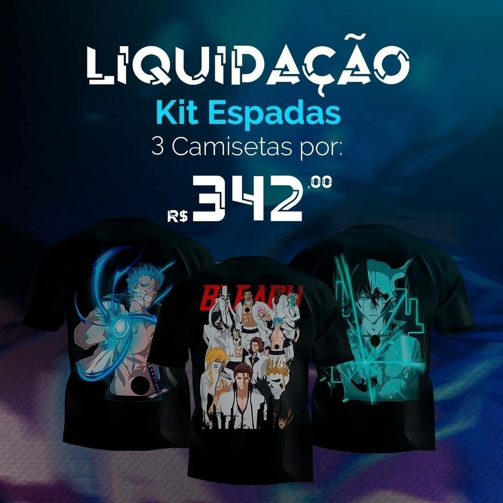 (LIQUIDAÇÃO) Kit espadas - Espadas, Ulquiorra e Grimmjow