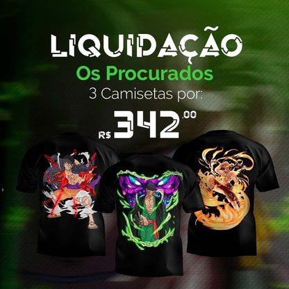 (LIQUIDAÇÃO) Os procurados - Luffy, Zoro e Ace